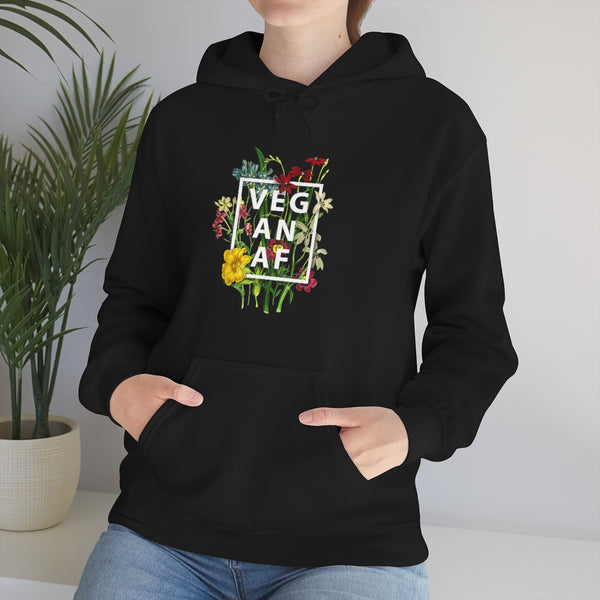Vegan AF floral - Hoodie