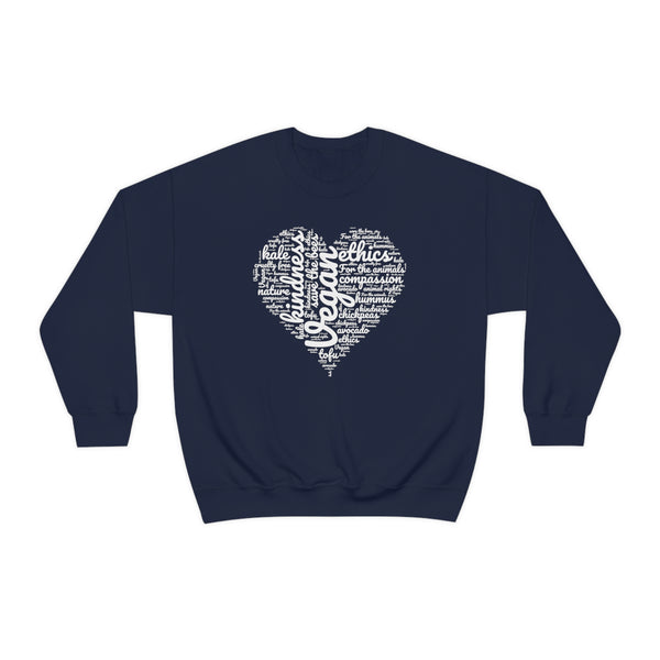 Vegan heart-Sweatshirt